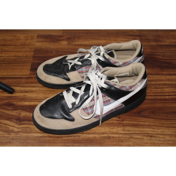 Nike Dunk Low CL Khaki & Black Plaid SB 304714-017 Size 10 main image 10